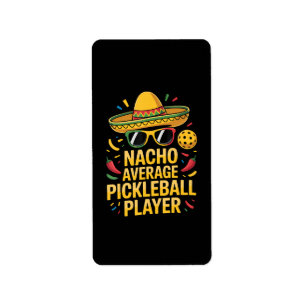Etiqueta Jugador de Pickleball No Promedio