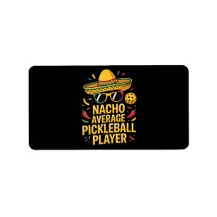Etiqueta Jugador de Pickleball No Promedio