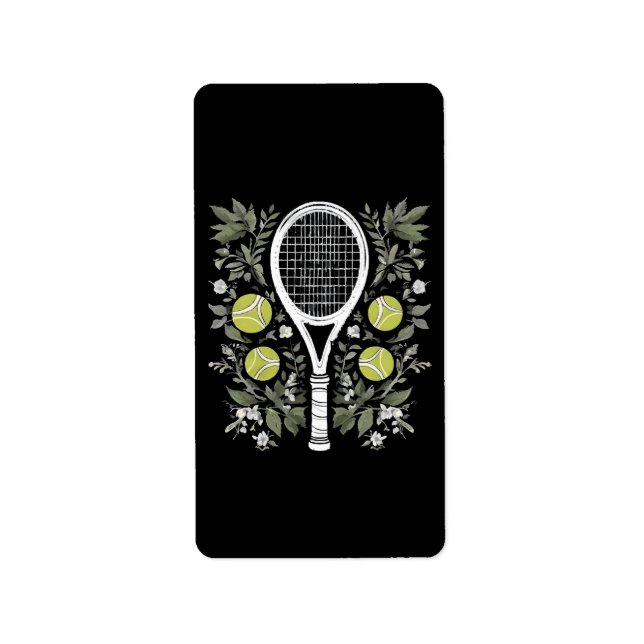 Etiqueta Jugador de tenis (Frente)