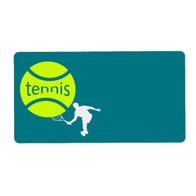 Etiqueta Jugador de tenis (Frente)
