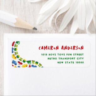 Etiqueta Juguetes Niños Transporte Coche Autobús Camión Tre