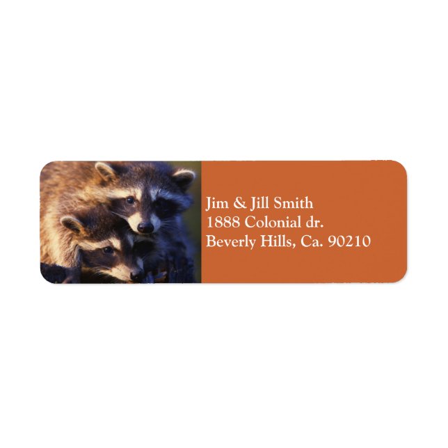 Etiqueta Juntos por los mapaches (Frente)