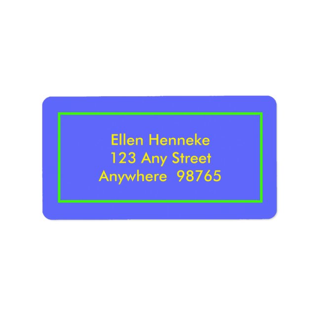 Etiqueta ¡Justo! (Frente)