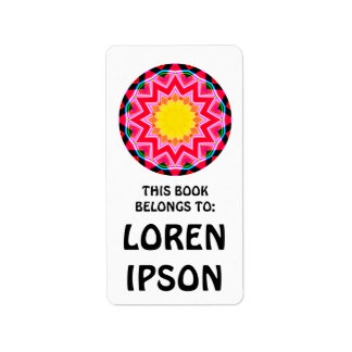 Etiqueta Kaleidoscópico - Placa del libro