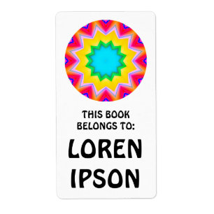 Etiqueta Kaleidoscópico - Placa del libro