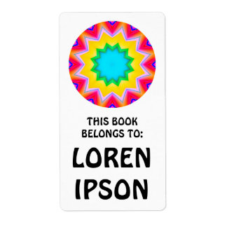 Etiqueta Kaleidoscópico - Placa del libro