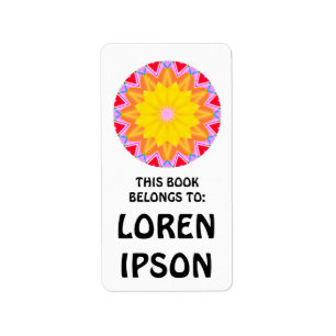 Etiqueta Kaleidoscópico - Placa del libro