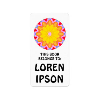 Etiqueta Kaleidoscópico - Placa del libro