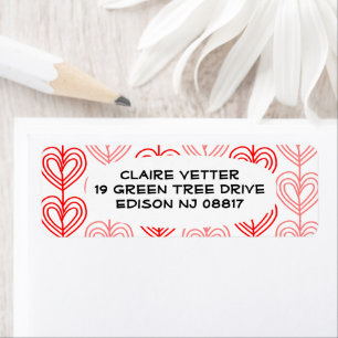 Etiqueta Kandinsky Staggered Valentine