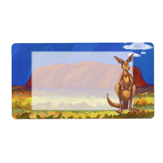 Etiqueta Kangaroo Stationery (Frente)