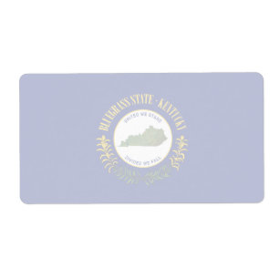 Etiqueta Kentucky Faint Banner Shipping Label