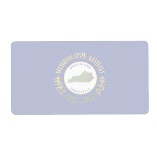 Etiqueta Kentucky Faint Banner Shipping Label