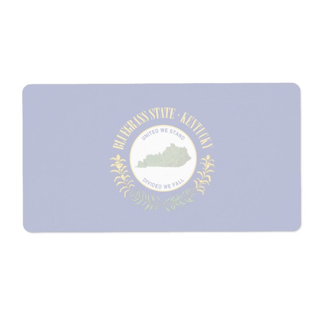 Etiqueta Kentucky Faint Banner Shipping Label (Frente)