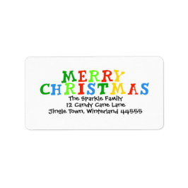 Etiqueta Kids Christmas Address Label