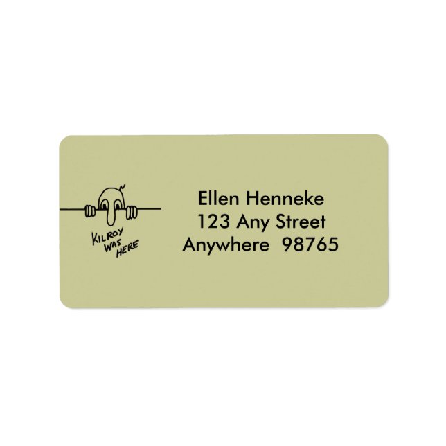 Etiqueta Kilroy estaba aquí (Frente)