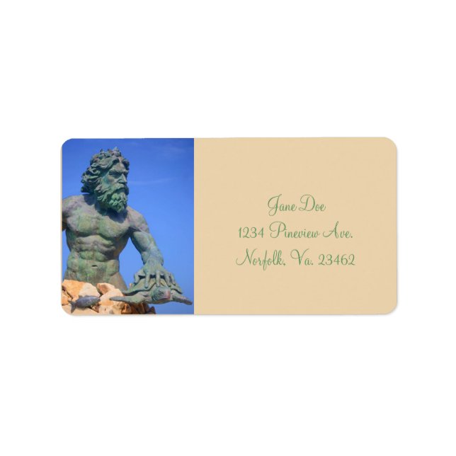 Etiqueta King Neptune de Shirley Taylor (Frente)