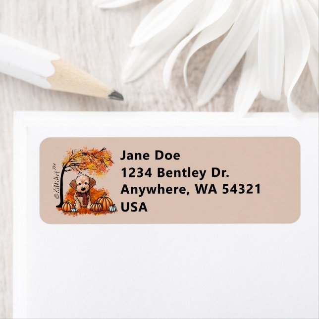 Etiqueta KiniArt Goldendoodle Puppy (In situ)