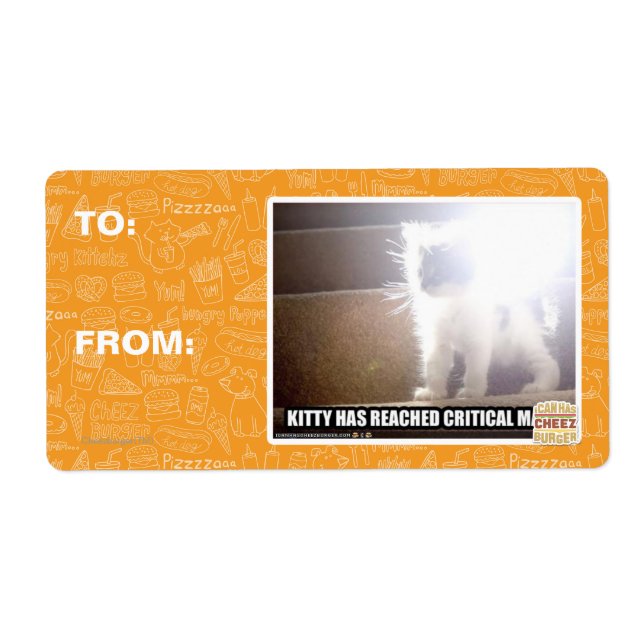 Etiqueta Kitty Masa Crítica (Frente)