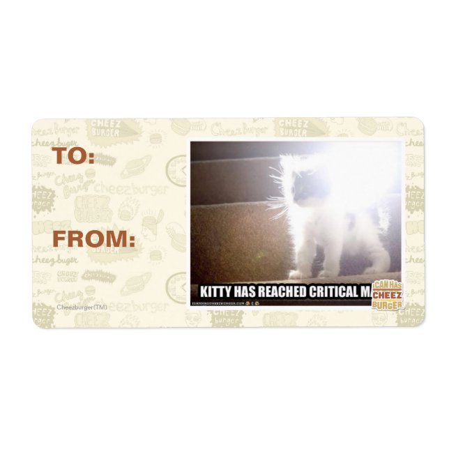 Etiqueta Kitty Masa Crítica (Frente)