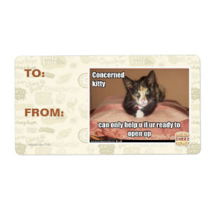 Etiqueta Kitty preocupado