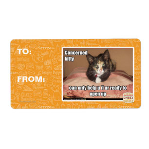 Etiqueta Kitty preocupado