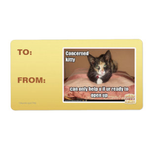 Etiqueta Kitty preocupado