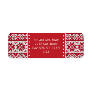 Etiqueta Knitted Xmas