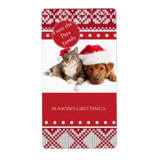 Etiqueta Knitted Xmas