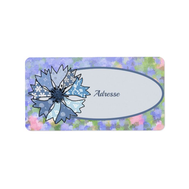 Etiqueta Kornblume Adressaufkleber (Frente)