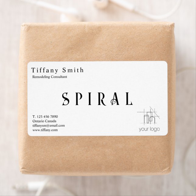 Etiqueta Kraft de papel de contratista de construcción (In situ)