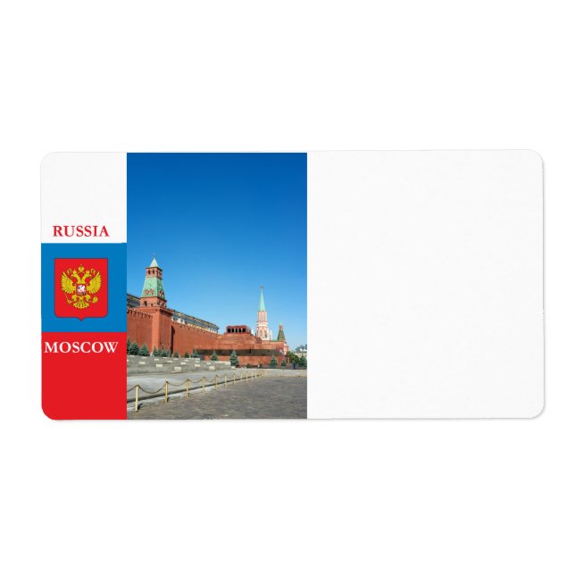 Etiqueta Kremlin de Moscú (Frente)