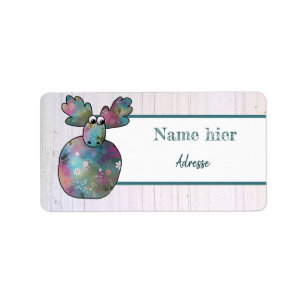 Etiqueta Kunterbunter Elch