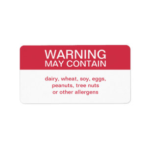 Etiqueta La advertencia puede contener ingredientes persona