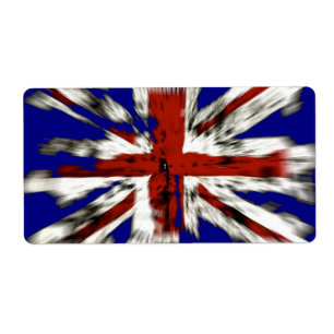 Etiqueta La angustiada Unión Británica Jack