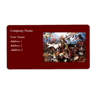Etiqueta "La caída de los ángeles rebeldes" de Bruegel (156
