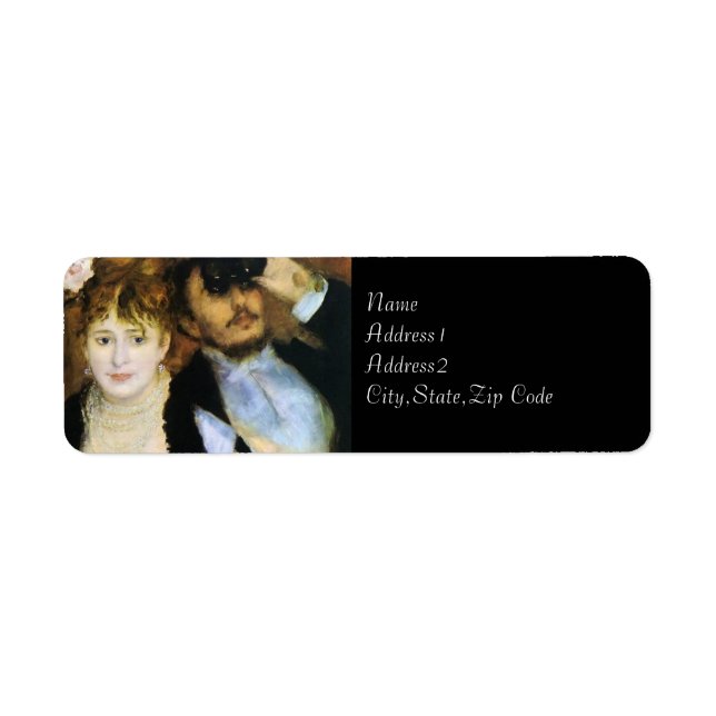 Etiqueta La caja del teatro de Renoir (Frente)