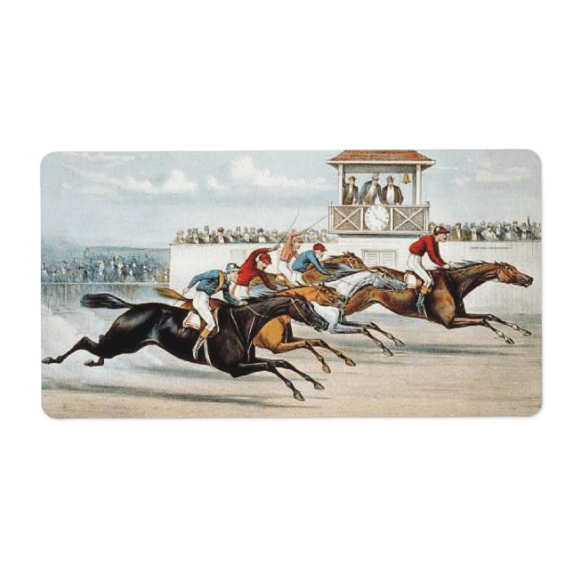 Etiqueta La carrera a la victoria (Frente)