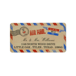 Etiqueta La colección de Bodas de Airmail de época