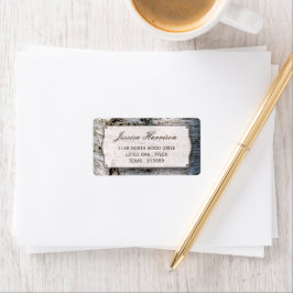 Etiqueta La colección de Bodas de árbol de birch plateado y