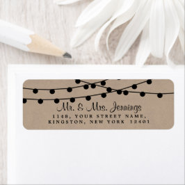 Etiqueta La colección de Bodas Rustic Kraft Lights