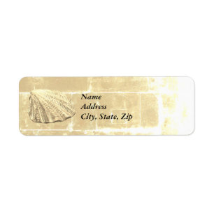 Etiqueta La concha de vieira en la arena