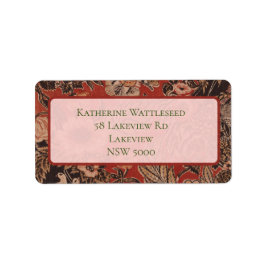 Etiqueta La época victoriana botánica personalizada