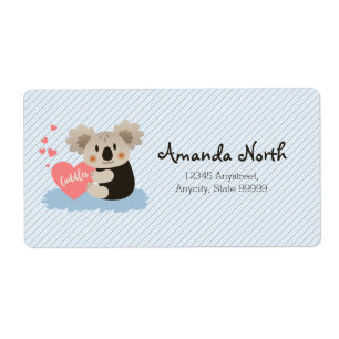 Etiqueta La koala linda abraza ID386