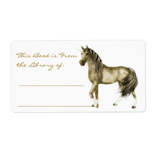 Etiqueta la librería Golden Unicorn