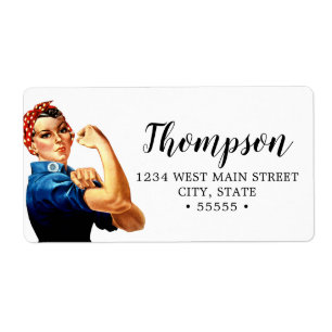 Etiqueta La marca de retorno del pintor Rosie del Riveter