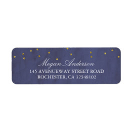 Etiqueta La Marina Boda de Confetti de Oro Vintage