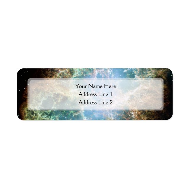 Etiqueta La nebulosa cangrejo (telescopio hubble) (Frente)