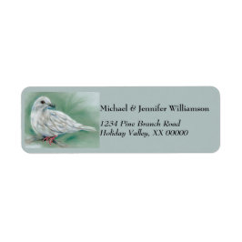 Etiqueta La paloma blanca en los Navidades de pino