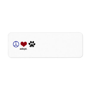 Etiqueta La paz, amor, adopta