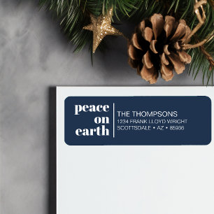 Etiqueta La Paz En La Tierra Navidades Dirección Minimalist